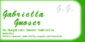 gabriella gmoser business card